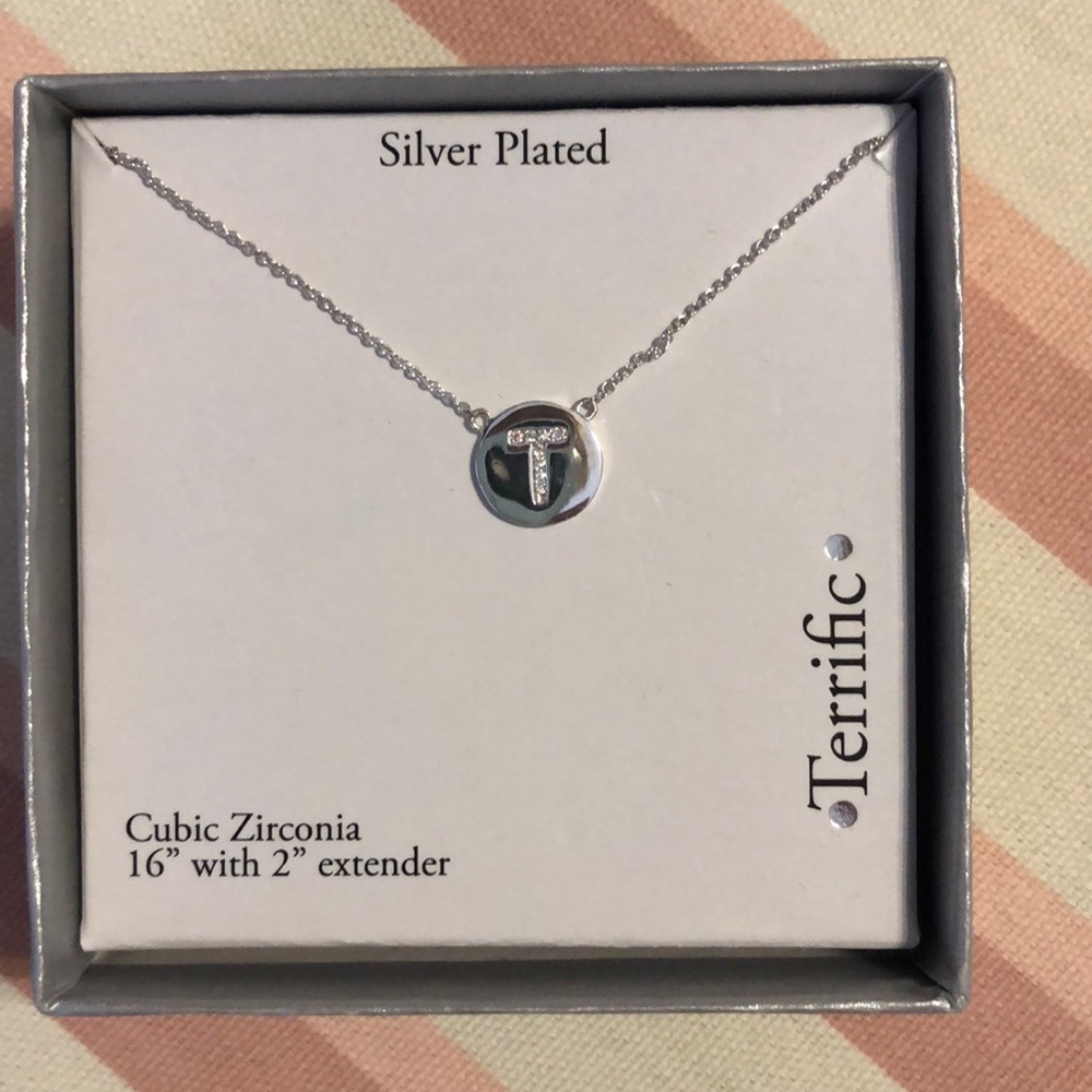 “T” initial necklace